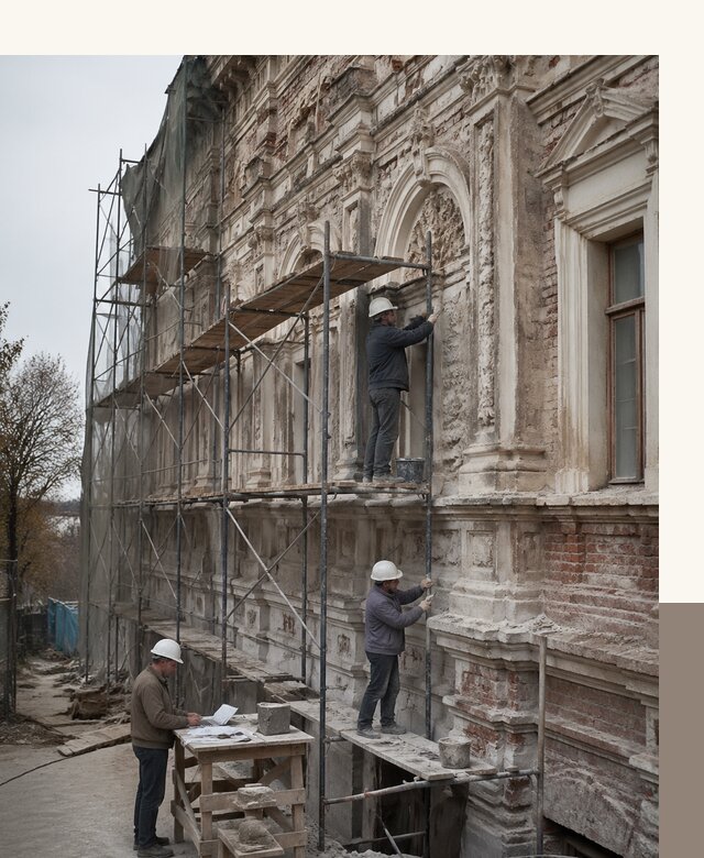 Реставрация объектов культурного наследия под ключ в Ухте